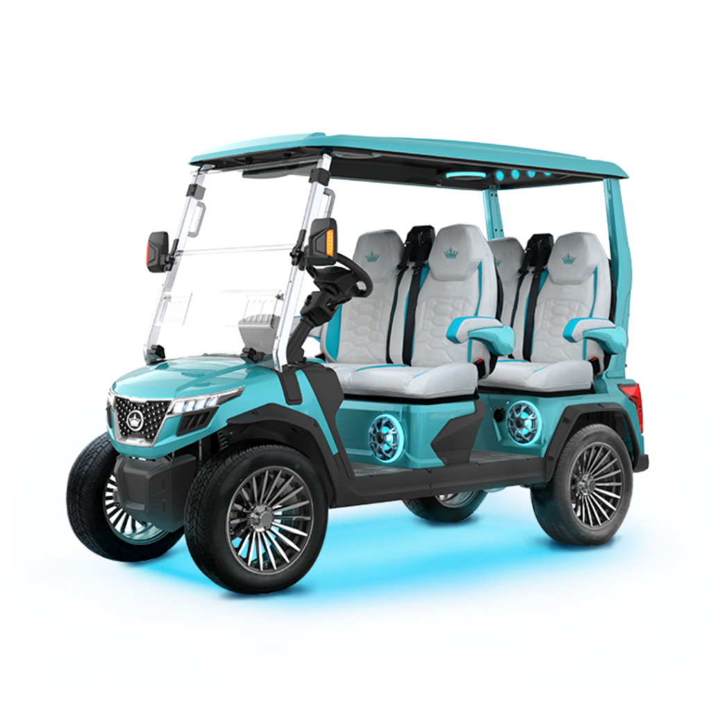 Light Blue Evolution DMAX GT4 Golf Cart Australia - Ecoglide