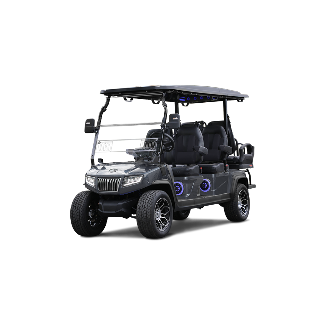 Grey-Evolution-D5-Ranger-Six-Seater-Golf-Cart-Ecoglide-Australia