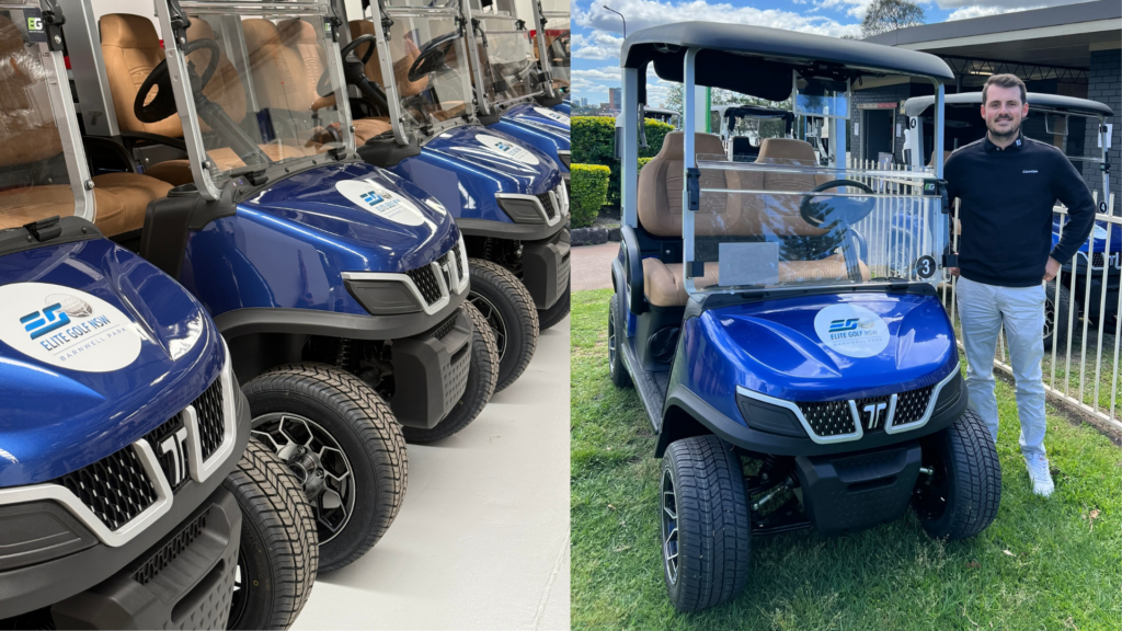 Six Tara Spirit Pro fleet golf carts delivered to Barnwell Park Golf Club in NSW - Ecoglide Australia